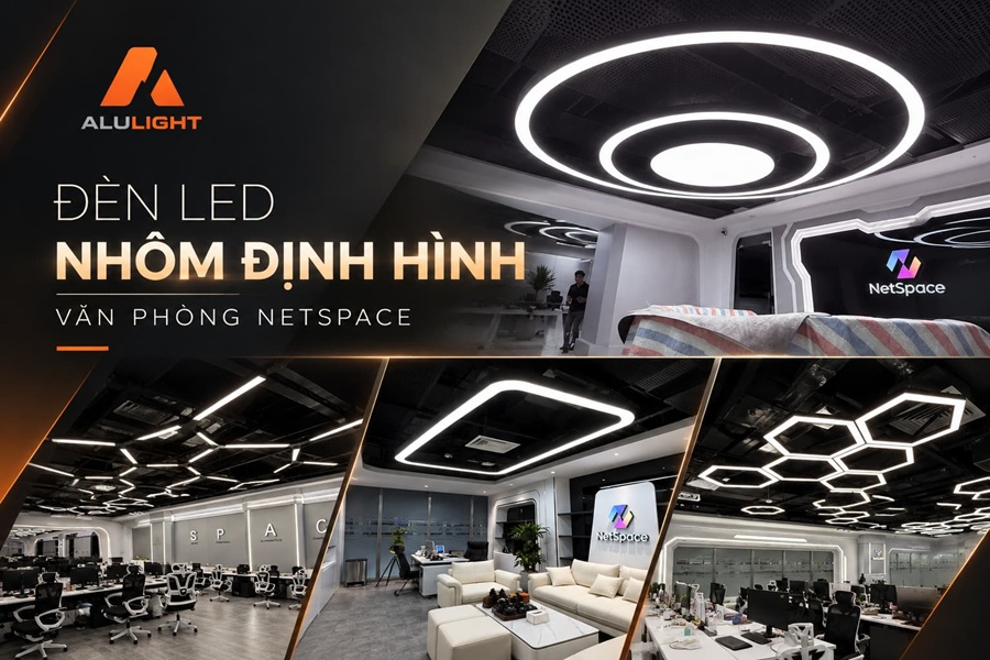 đèn LED nhôm định hình văn phòng NetSpace